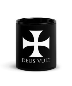 Taza emblema templario blanco