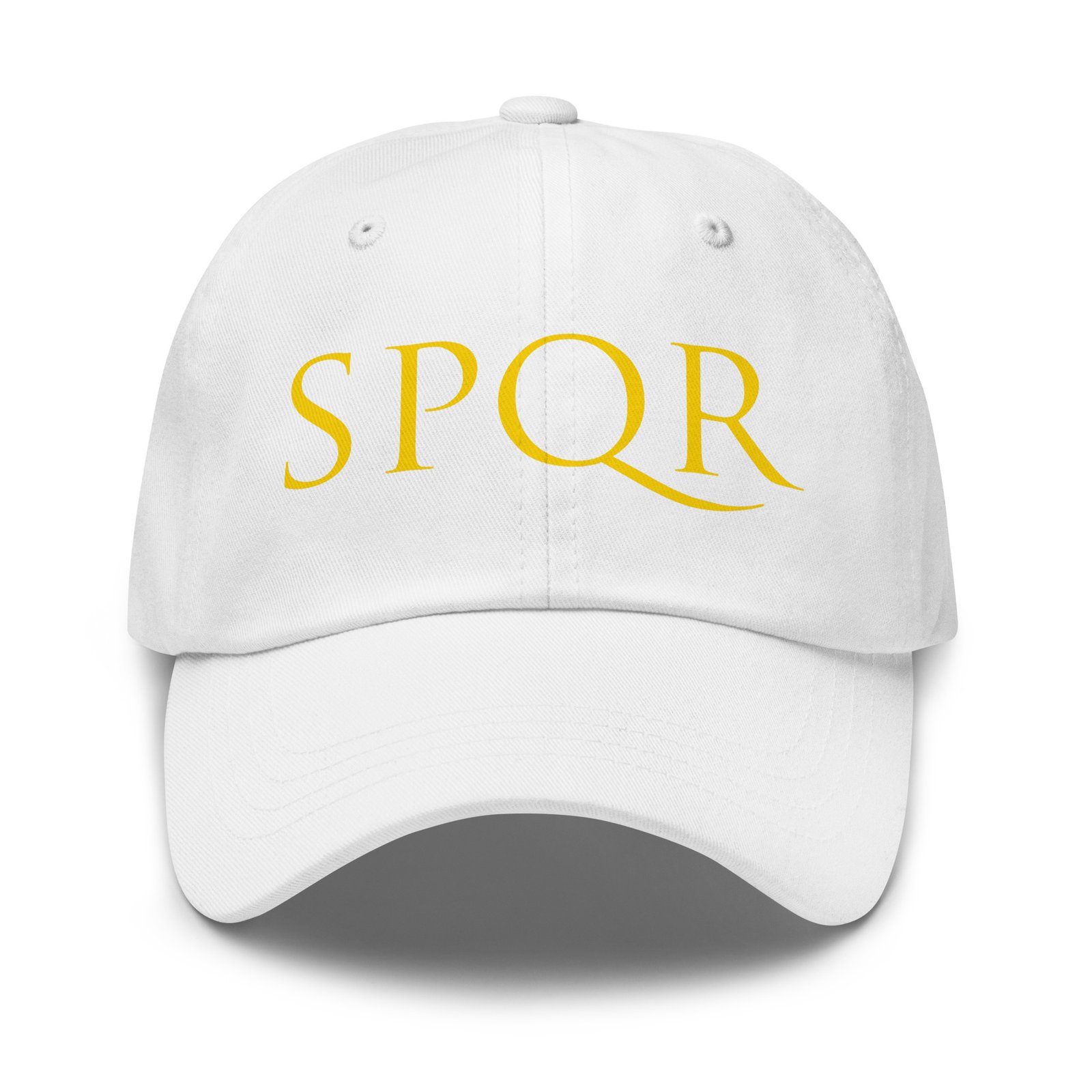 Gorra SPQR Blanca Dorada