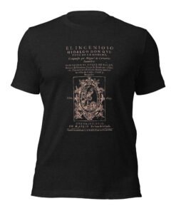 Camiseta Negra Portada El Quijote Original